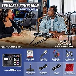 Tascam Mixcast 4 B Podcast Studio Mixer Station