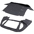 Convertible Soft Top Compatible with Mercedes R129 SL 1990-2002 Hatchback Convertible Soft Top & Plastic Window Black Vinyl Replacement for MB03-22 MB-3394-BLK-TW MBZ 12148 MB0322 Black Canvas