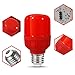 LOHAS Red Light Bulb Edison Base E26 LED, 40W CFL Red Bulb Replacement, Red Glow Night Night Bedroom, 550 Lumen, Home Decorations Party Christmas Halloween Lighting Festival Lights, 2 Pack