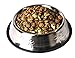 Gpet Stainless Steel Paw Design Dog Bowl with Rubber Base, Set of 2, 32 Ounce