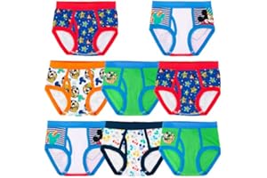 HANDCRAFT Licensed Boys Underwear - Mickey Mouse Blaze Cars Paw Patrol Marvel Toy Story 8-Pack Toddler/Little Kid/Big Kid Size Briefs