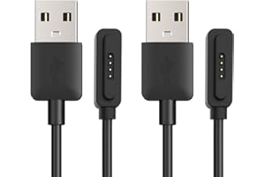 [2-Pack] TUSITA Charger for Asus ZenWatch 2nd WI501Q WI502Q - USB Charging Cable 100cm - Smartwatch Accessories