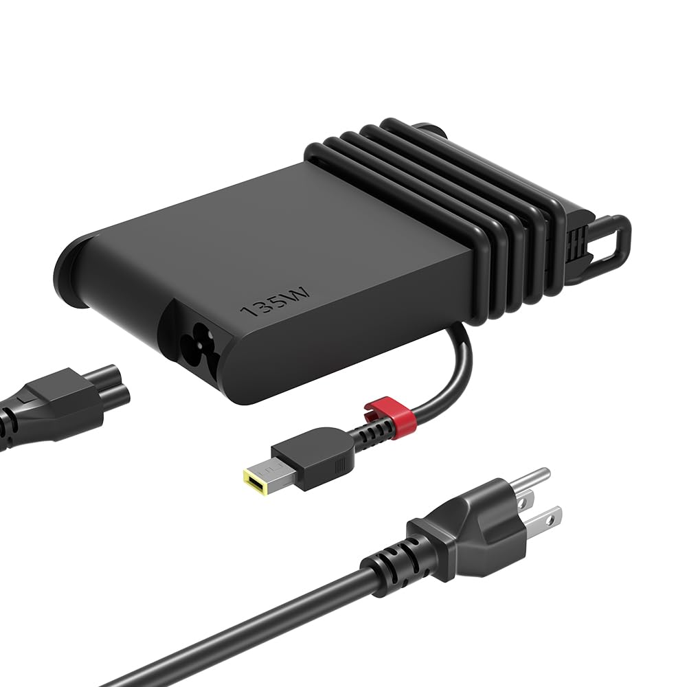 PowerPortnerLink 135W Charger Compatible with Lenovo Yoga Slim 7 Pro C940 Y70 Y50,Ideapad Gaming 3 Y700 700, Ideapad Creator/Pro 5 7,ThinkPad,ThinkBook Laptop Suitable for Travel and Office use