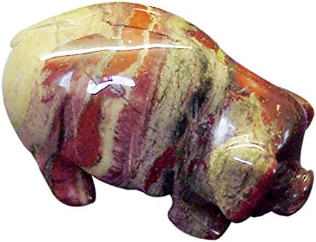 Jade Market Hong Kong Vintage Chinese Figurine Red Jasper Feng Shui Pig