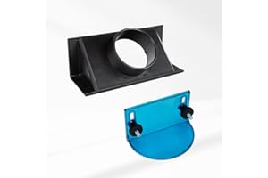 POWERTEC 71733 Full Size Router Bit Guard Kit with Router Table Dust Port | 2.5” x 6.5” Dust Collection Adapter