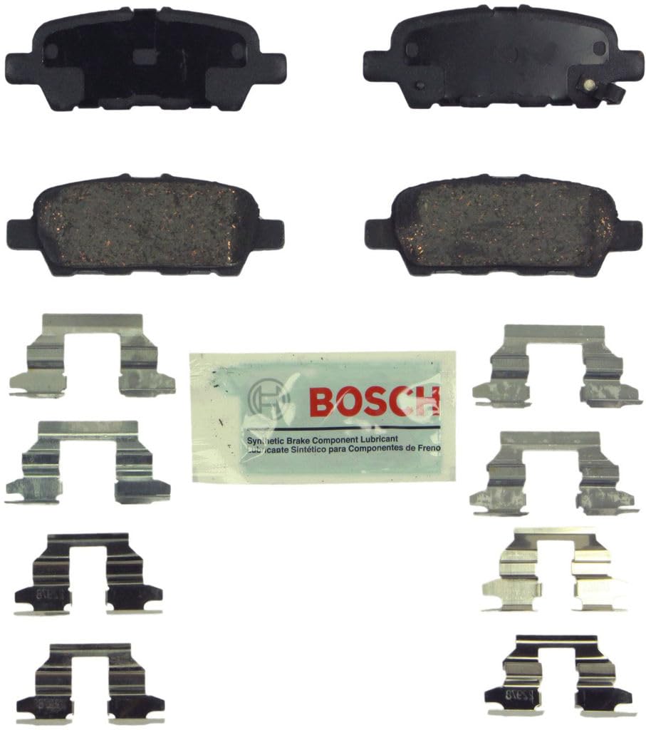 Photo 1 of BOSCH BE905H Blue Ceramic Disc Brake Pad Set - Compatible With Select Infiniti EX, FX, G, JX, M, Mh, Q, QX; Nissan Altima, Juke, Leaf, Maxima, Murano, Pathfinder, Quest, Rogue, Sentra, Z + More; REAR