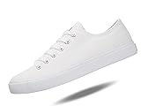 Fear0 Unisex True to Size All White Casual Canvas