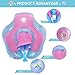 Waitiee Baby Free Swimming Inflatable Swimming Float Ring Children Waist Inflatable Floats Swimming Pool Toys for Bathtub and Pools Swim Trainer of 6-30month (Purple, Large)