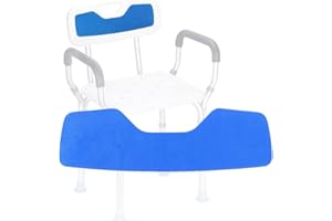 Shower Chair Back Mat, Bath Stool Backrest Non-Slip Cushion EVA Foam Pad with Adhesive for Handicap, Disabled, Elderly (Back)