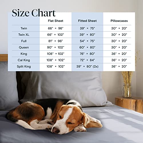 6 PC Bamboo Sheet Set w/ 18 inch Deep Pockets Eco Friendly, Wrinkle Free, Fade