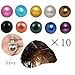 10PCS Freshwater Aquaculture Love Wish Pearl Shell Surprise To Explore Oyster Pearls Potato mixed colors 7-8mm