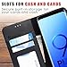 Abacus24-7 Samsung Galaxy S9 Plus Case Wallet with Flip Cover and Stand for The S 9+ Phone Black