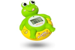 Doli Yearning Upgrade Frog Baby Bath Thermometer, Toddlers Bath Temperature Thermometer Safety Floating Toy, Bathtub Thermometer, at Fahrenheit and Celsius Degree