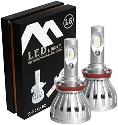 IMOSONTEC Super Spot beams H8/H9/H11 LED Headlights For Cars Super Bright Headlight Bulbs Conversion Kit Headlamps With COB LED chip 6000K color temp (H8/H9/H11)
