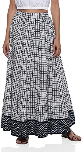 Srishti By FBB Women’s Checks Kalidar Skirt (Blue ; Medium) Srishti By FBB Women’s Checks Kalidar Skirt (Blue ; Medium)