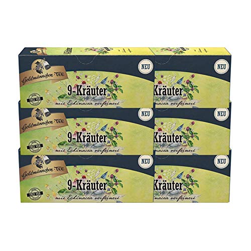 Goldmännchen-Tee 9- Kräutertee, 6er Pack (6 x 37,5 g)