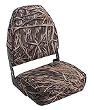 Wise High Back Boat Seat, Mossy Oak Shadowgrass Camo