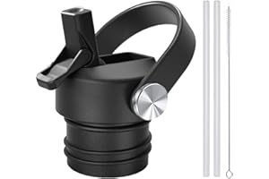 POYAKU Straw Lid Compatible with Hydro Flask Standard Mouth & Iron Flask, Dust Cover Lid Fits Standard Mouth, Sports Water Bottle Accessories Replacement Straw Lid (Patented)