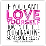 Chili Print RuPaul's Drag Race - If You Can't Love Yourself… Quote - Sticker Graphic Bumper Window Sicker Decal - Gay Pride S