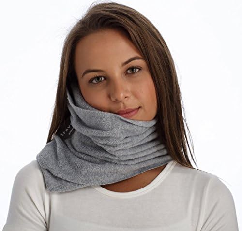 Jazer Travel Pillow Neck Pillow - Scientifically Proven Super Soft Neck Support, Machine Washable (Gray)