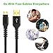 Micro USB Cable Android Charger - Arshcea [4Pack 2x3ft 2x6ft] Durable Nylon Braided Micro USB Charger - Fast Charging Cord Compatible Samsung, Kindle, HTC, Nexus, LG, Xbox, PS4 More – Black