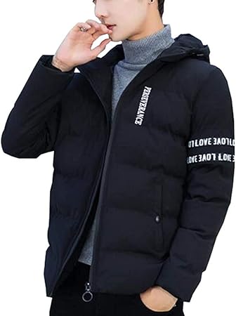 Amazon Co Jp Ljd ダウンジャケット メンズ 中綿ジャケット フード付き 中綿入り 暖かい ダウンコート 厚手 防寒防風 コート スポーツダウン 冬服 アウターウェア アウトドア 4色展開 スポーツ アウトドア