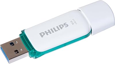 Philips SNOW USB 3.0 Flash Drive 8GB - Fast Read Speeds Up to 80MB/s