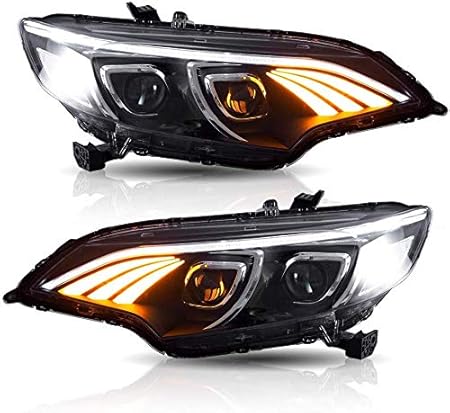 Amazon Useka ホンダ フィットgk Gp前期 ヘッドライト ヘッドランプ ベンツ スタイル 昼間ランニングライト シーケンシャルウインカー ダブルプロジェクター Led ハロゲン専用 左右セット 新品14年以後 For Honda Fit Led Taillight 14 Up ヘッドライト本体 車