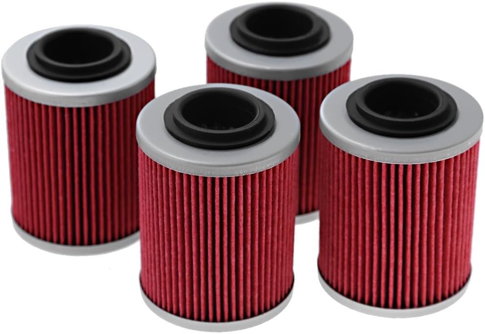 Photo 1 of 4-Pack KN152 HF152 Oil Filter Replacement for Can-Am Bombardier Outlander 330 400 450 500 570 650 800 850 1000 Replace# 420256188 711256188