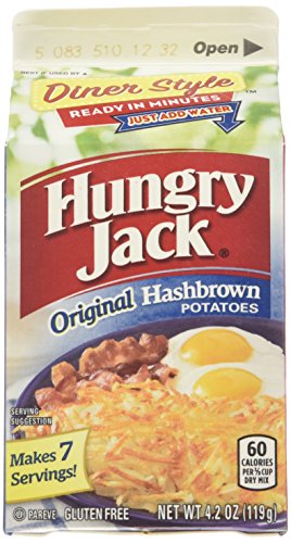 Hungry Jack Premium Hashbrown Potatoes 4.2 oz (Pack of 8)