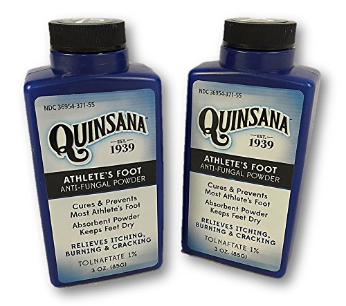 Quinsana Plus Anti-fungal Powder for Athletes Foot 3.0 Oz (2 Pack)