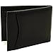 alpine swiss Men's Genuine Leather Spring Loaded Bifold Money Clip Wallet, Black, One Size