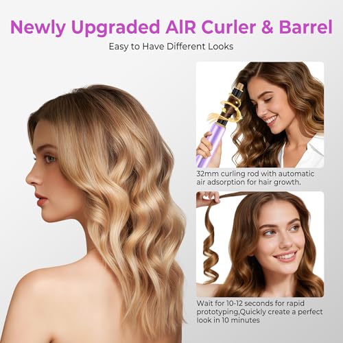 UMIGA All-in-One Hot Air Styler, Hair Air Styler 5 in 1 Set, Airbrush Multi-Styler - Blow Dryer Brush Set with Curler, Straighten, Wavy, Smooth, Magic Styler for Travel and Home Hair Styling
