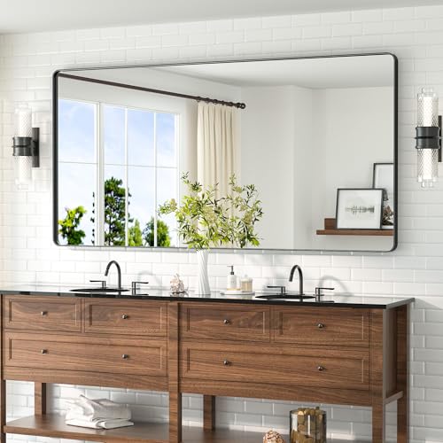 TETOTE 72 x 36 Black Vanity Mirror