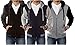 Vertical Sport Men’s Fleece Hoodie – Varsity Two Tone Hooded Zip-Up Sweatshirt