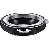 K&F Concept LM to NEX Adapter Compatible with Leica M Lens to Sony Alpha Nex E-Mount Camera Lens Mount Adapter
