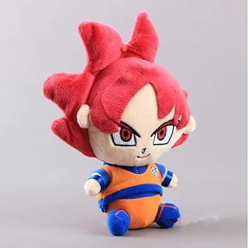 Zjq Jouets En Peluche Anime Dragon Ball Z Rouge Super Saiyan Dieu Goku En Peluche Jouet Enfants 8 Pouce cm Cadeau Amazon Fr Jeux Et Jouets