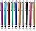 Stylus, iCrews [10 Pack] of Pink, Blue, Black, Purple, Red, Universal Stylus pens for Touch Screens Capacitive Pen for Kindle Touch iPad iPad Pro/Air, iPhone 11,9,6 Samsung Nexus Tablet Digital Pen.