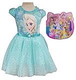 CherWow® Kids Children Girls Cartoon Elsa Princess Cosplay Mesh Bubble Dress