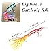 Aomeiter Squid Skirts Hard Fishing Lures, Lifelike Swimbait Octopus Bait with 2 Treble Minnow Hooks,1.4 OZ/5.1 IN, Pack of 6