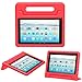 MoKo Case for Amazon Fire HD 10 Tablet (7th and 9th Generation, 2017 and 2019 Release) 10”, Kids Shock Proof Convertible Handle Light Weight Super Protective Stand Cover Case for Fire HD 10, RED