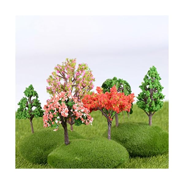 VOSAREA Micro Landschaft Ornament Kunststoff Künstliche Miniatur Baum für Garten Moos Bonsai Hause DIY Dekoration (Birne… – Bild 7