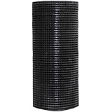 Fencer Wire Welded Wire 16 Gauge Vinyl Black 24"x100' Mesh 1/2"x1