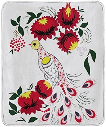 Chen Miranda Firebird Blanket Super Soft Lightweight Warm Blanket Microfiber Season Blanket 50x60 inches for Bed Sofa Couch Office Home Decor