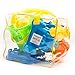 Fun Central 15 pc Beach Sand Toy Set in Zippered Bag for Toddlers & Kids - includes Beach Molds, Bucket & Shovel Tools