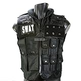 MetalTac Airsoft Tactical Vest Modular Style SWAT Vest [VS01] - Comes with Multiple Pockets & removealbe pouches, Neck Cushion for Paintball & Airsoft Gear in Black with MetalTac Warranty + Tech Support