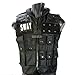 MetalTac Airsoft Tactical Vest Modular Style SWAT Vest [VS01] - Comes with Multiple Pockets & removealbe pouches, Neck Cushion for Paintball & Airsoft Gear in Black with MetalTac Warranty + Tech Support
