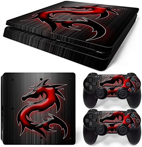 MODFREAKZ™ Console and Controller Vinyl Skin Set - Dragon Metal for PS4 Slim