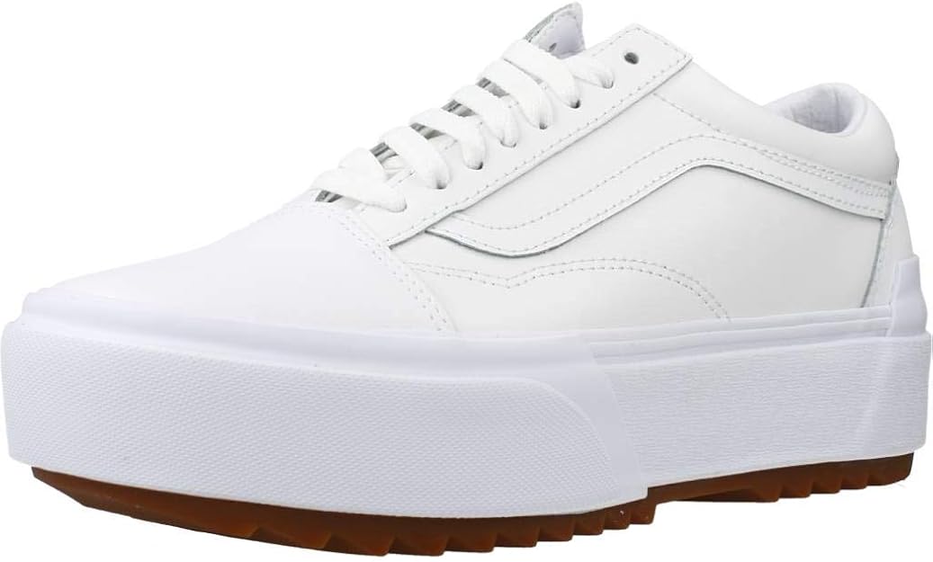 Vans Old Skool Stacked Platform Woman's White Sportshoes VN0A4U15OER1