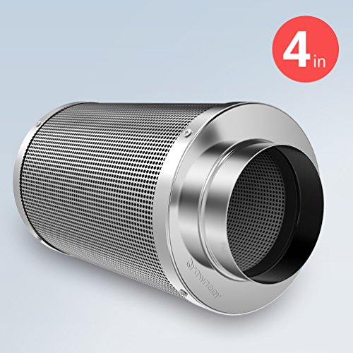 Growneer 4 inch air carbon filter with reversible flange odor con…